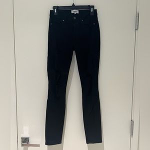 Size 27 Paige verdugo ultra skinny in ripped black